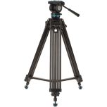 Benro KH25PC Aluminium, Dual-Tube, 3 Section, Video Tripod, Twist-Lever Lock, K5 Head, QR11 Plate